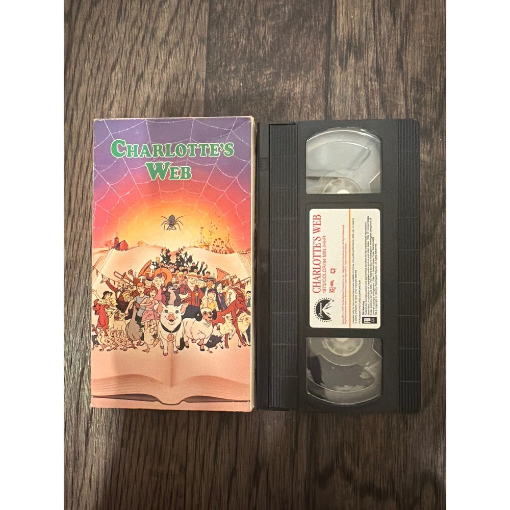 Charlotte's Web VHS 1993 McDonalds Promo Paramount Pictures Animated Movie 1973
